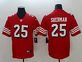 Nike 49ers 25 Richard Sherman Red 2018 Vapor Untouchable Limited Jersey,baseball caps,new era cap wholesale,wholesale hats
